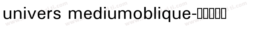 univers mediumoblique字体转换